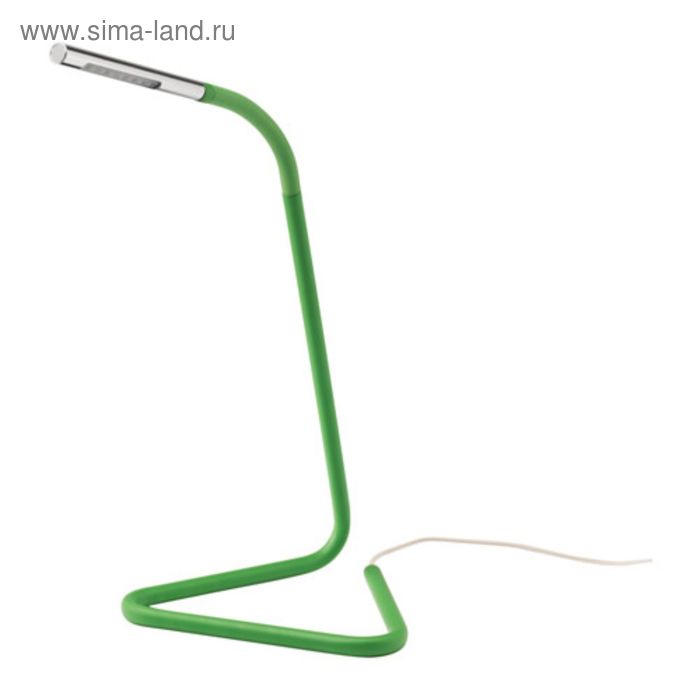 Рабочая лампа, светодиодная, цвет зеленый, серебристый ХОРТЕ - Фото 1