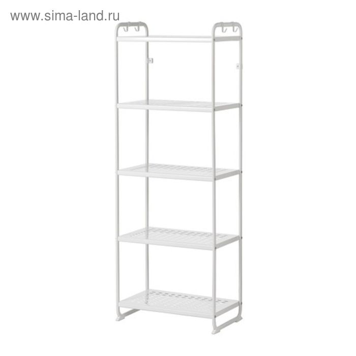 Стеллаж МУЛИГ, цвет белый - Фото 1
