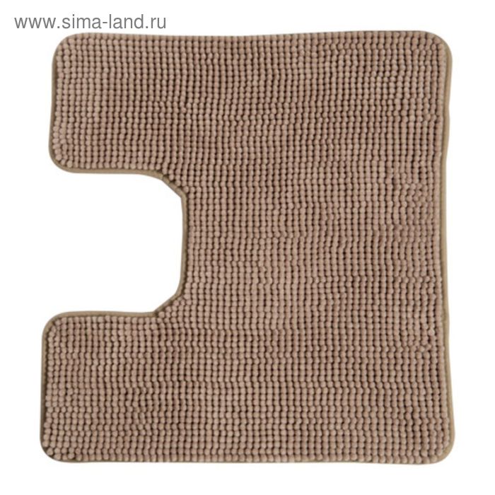 Коврик в туалет, цвет бежевый ТОФТБУ - Фото 1