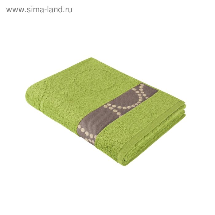 Полотенце, размер 35 × 70 см, зелёный - Фото 1