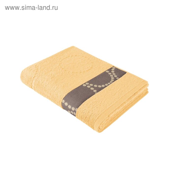 Полотенце, размер 35 × 70 см, жёлтый - Фото 1
