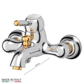 Смеситель для ванны PONSI, хром, золото