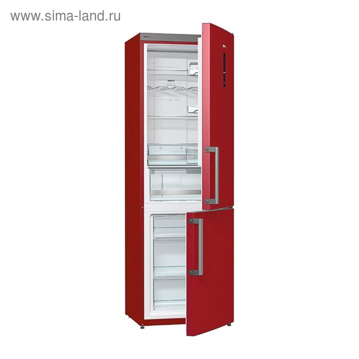 Холодильник Gorenje NRK6192MR, двухкамерный, класс А++, 329 л, бордовый - Фото 1