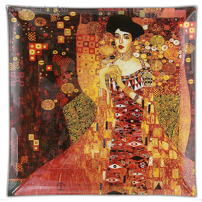 Тарелка квадратная «Золотая Адель», 25×25 см - Фото 1