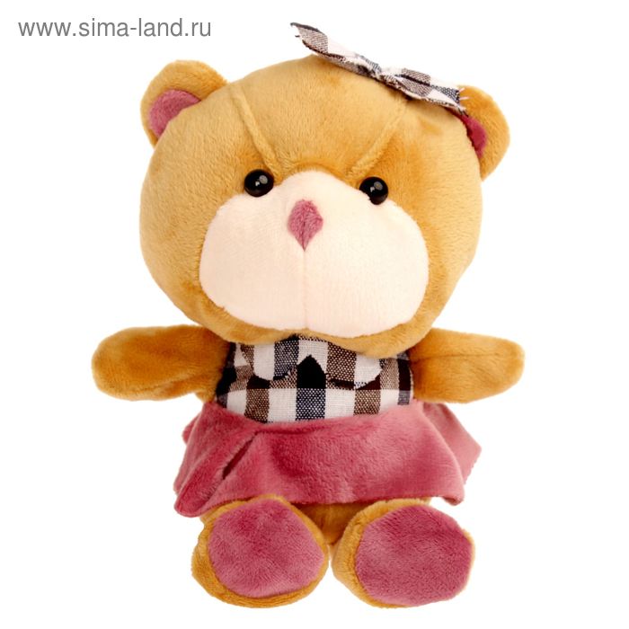 Мягкая игрушка "Медведь девочка/мальчик в одежде", 18 см, цвет МИКС - Фото 1
