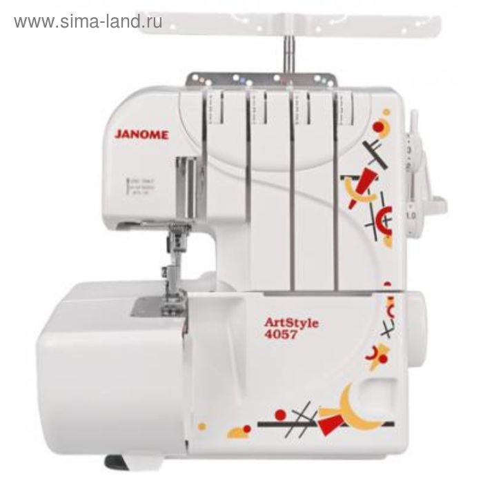 Оверлок Janome Artstyle 4057, 8 операций, 3/4 нити, 1300 ст/мин, белый - Фото 1