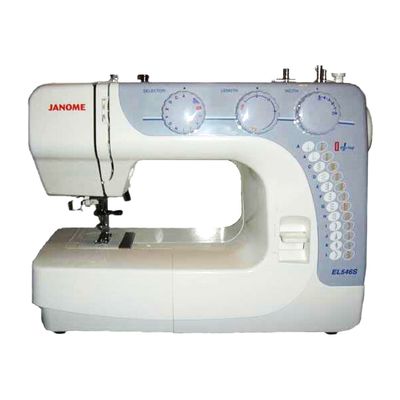 Швейная машина Janome EL546S, 24 операция, обметочная, эластичная, потайная строчка, белая