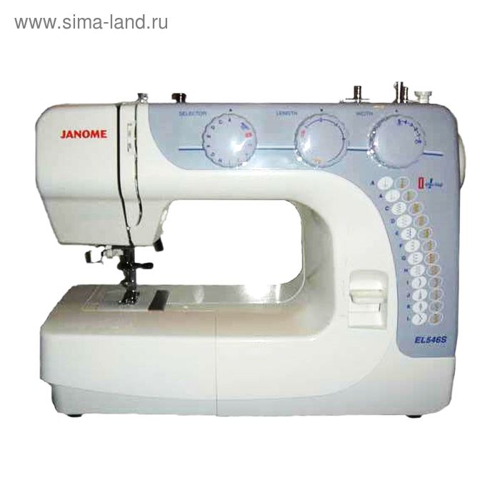 Швейная машина Janome EL546S, 24 опер, обметочная, эластичная, потайная строчка, белый - Фото 1