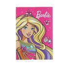 Блокнот А6, 80 листов на скрепке клетка Mattel Barbie, офсет, интегральная обложка, ламинация, ВД-лак - Фото 1