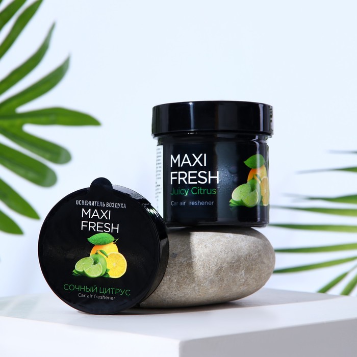 Ароматизатор MAXI FRESH банка 100 гр. «СОЧНЫЙ ЦИТРУС» - Фото 1