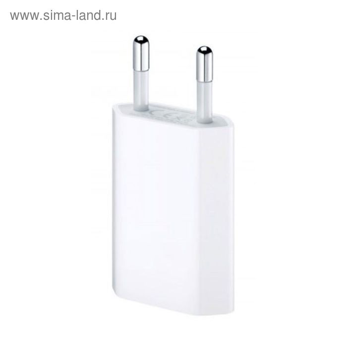 Сетевое зарядное устройство Apple (MD813ZM/A), белое - Фото 1