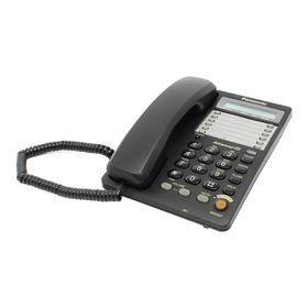 Телефон проводной Panasonic KX-TS2365RUB чёрный