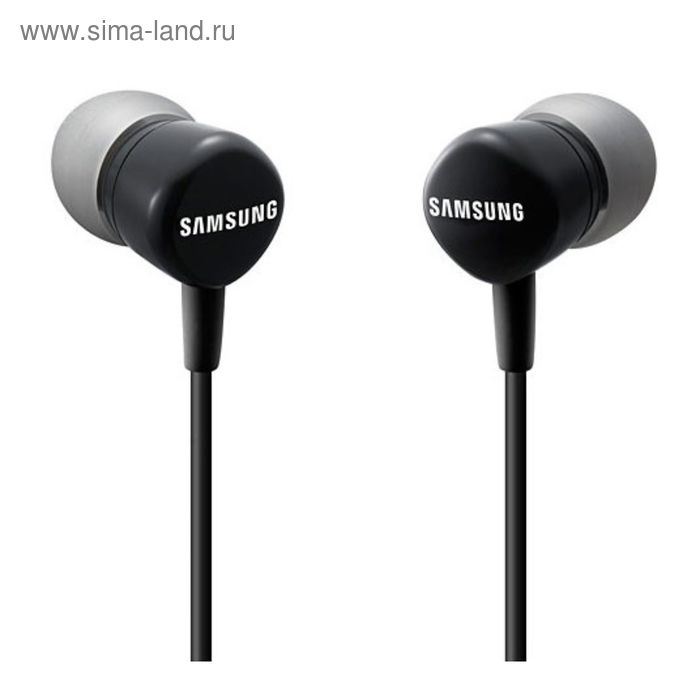 Наушники с микрофоном Samsung EO-HS1303BE, вкладыши, провод 1.2 м, черные - Фото 1