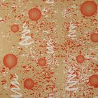 Бумага упаковочная крафт "Конфети", красно-белая на коричневом, 70 см х 8,5 м - Фото 2