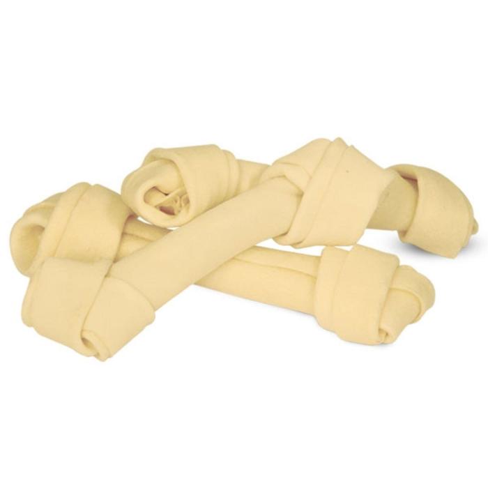 Лакомство Triol кость узловая белая, для собак, 15 см, 50-55 г, 10 шт. - Фото 1