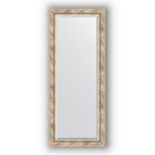 Зеркало с фацетом в багетной раме - прованс с плетением 70 мм, 58 х 143 см, Evoform - фото 306897217
