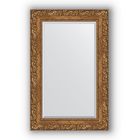 Зеркало с фацетом в багетной раме - виньетка бронзовая 85 мм, 55 х 85 см, Evoform - фото 6050556