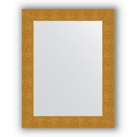 Зеркало в багетной раме - чеканка золотая 90 мм, 70 х 90 см, Evoform