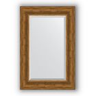 Зеркало с фацетом в багетной раме - травленая бронза 99 мм, 59 х 89 см, Evoform - фото 306897248