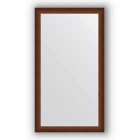 Зеркало в багетной раме - орех 65 мм, 76 х 136 см, Evoform