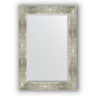 Зеркало с фацетом в багетной раме - алюминий 90 мм, 66 х 96 см, Evoform - фото 6050563