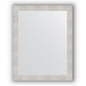 Зеркало в багетной раме - серебряный дождь 70 мм, 76 х 96 см, Evoform