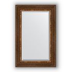 Зеркало с фацетом в багетной раме - римская бронза 88 мм, 56 х 86 см, Evoform - фото 6050572