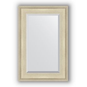 Зеркало с фацетом в багетной раме - травленое серебро 95 мм, 58 х 88 см, Evoform