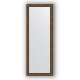Зеркало в багетной раме - виньетка состаренная бронза 56 мм, 54 х 144 см, Evoform