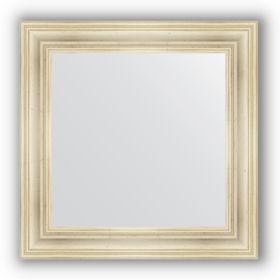 Зеркало в багетной раме - травленое серебро 99 мм, 72 х 72 см, Evoform