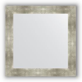 Зеркало в багетной раме - алюминий 90 мм, 80 х 80 см, Evoform