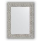 Зеркало в багетной раме - волна хром 90 мм, 60 х 80 см, Evoform - фото 306897314