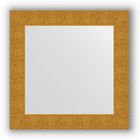 Зеркало в багетной раме - чеканка золотая 90 мм, 70 х 70 см, Evoform - фото 306897328