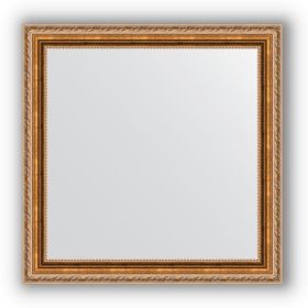 Зеркало в багетной раме - версаль бронза 64 мм, 65 х 65 см, Evoform