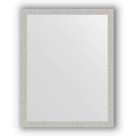 Зеркало в багетной раме - мозаика хром 46 мм, 71 х 91 см, Evoform