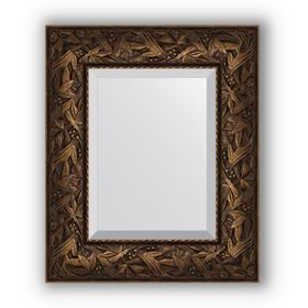 Зеркало с фацетом в багетной раме - византия бронза 99 мм, 49 х 59 см, Evoform
