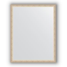 Зеркало в багетной раме - мельхиор 41 мм, 71 х 91 см, Evoform