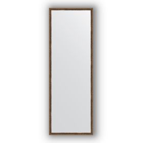 Зеркало в багетной раме - витая бронза 26 мм, 48 х 138 см, Evoform