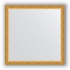 Зеркало в багетной раме - сусальное золото 47 мм, 72 х 72 см, Evoform - фото 306897449