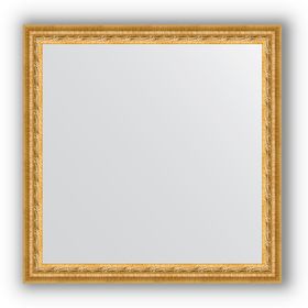 Зеркало в багетной раме - сусальное золото 47 мм, 62 х 62 см, Evoform