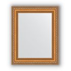 Зеркало в багетной раме - золотые бусы на бронзе 60 мм, 41 х 51 см, Evoform - фото 306897555