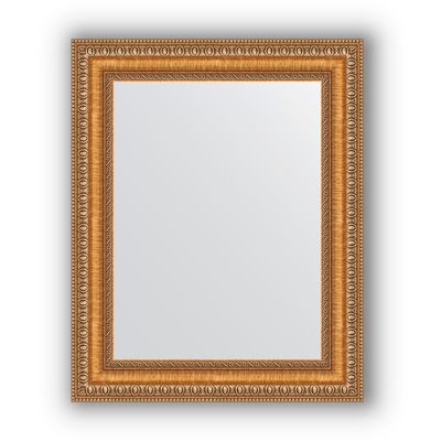 Зеркало в багетной раме - золотые бусы на бронзе 60 мм, 41 х 51 см, Evoform