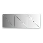 Зеркальная плитка с фацетом 15 мм, - комплект 6 шт треугольник 30 х 30 см, серебро Evoform - фото 297885663