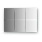 Зеркальная плитка с фацетом 10 мм, - комплект 6 шт квадрат 15 х 15 см, серебро Evoform - фото 297885705