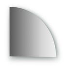 Зеркальная плитка со шлифованной кромкой четверть круга 30 х 30 см, серебро Evoform - фото 297885710