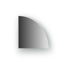Зеркальная плитка со шлифованной кромкой четверть круга 15 х 15 см, серебро Evoform - фото 297885716