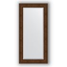 Зеркало с фацетом в багетной раме - состаренная бронза с орнаментом 120 мм, 82 х 172 см, Evoform - фото 6050922