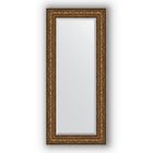 Зеркало с фацетом в багетной раме - виньетка состаренная бронза 109 мм, 65 х 150 см, Evoform - фото 6050931