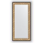 Зеркало с фацетом в багетной раме - барокко золото 106 мм, 80 х 170 см, Evoform - фото 6050938