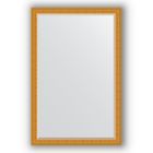 Зеркало с фацетом в багетной раме - сусальное золото 80 мм, 115 х 175 см, Evoform - фото 6050939